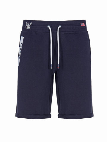 BERMUDA TECNICO IN FELPA NAVY